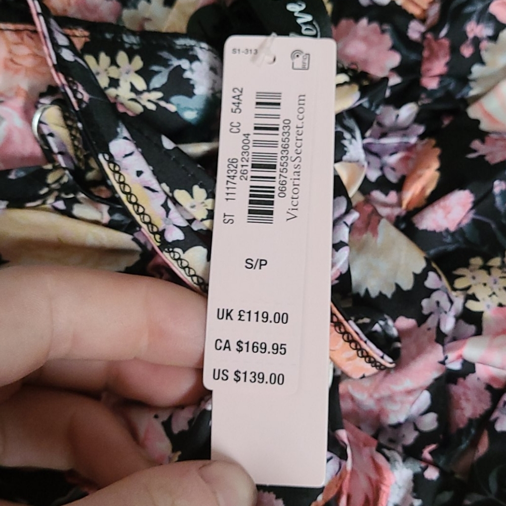 For Love & Lemons Pink and Black Floral Mini Dress - Picture 5 of 5